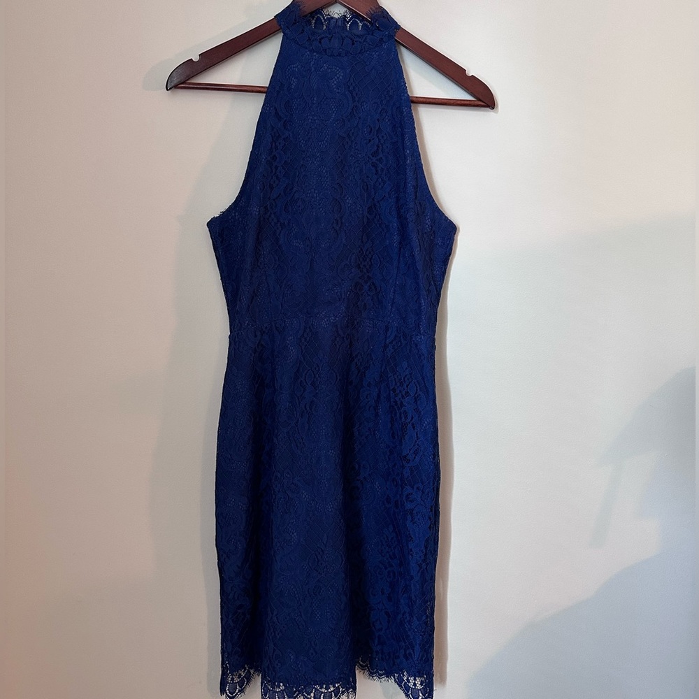 BB Dakota blue lace dress, size 2